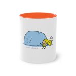 Taza bicolor - Naranja - Camiseta «mare baleneta» Taza bicolor - Naranja - Camiseta «mare baleneta»