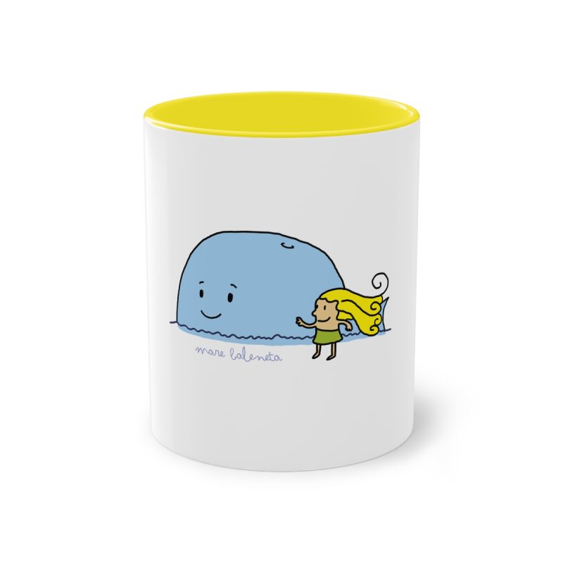 Taza bicolor - Amarillo - Camiseta «mare baleneta»