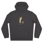 Sudadera con capucha King - Gris asfalto - Camiseta «Rondalla: gegant i menut»