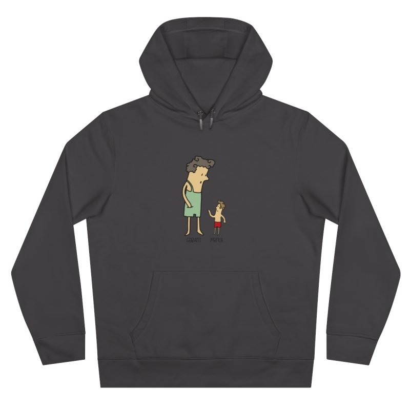 Sudadera con capucha King - Gris asfalto - Camiseta «Rondalla: gegant i menut»