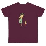 Camiseta punto liso - Burdeos - Camiseta «Rondalla: gegant i menut» Camiseta punto liso - Burdeos - Camiseta «Rondalla: gegant i menut»