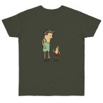 Camiseta punto liso - Caqui urbano - Camiseta «Rondalla: gegant i menut» Camiseta punto liso - Caqui urbano - Camiseta «Rondalla: gegant i menut»