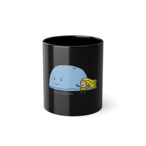 Taza negra 325 ml - Negro - Camiseta «mare baleneta»