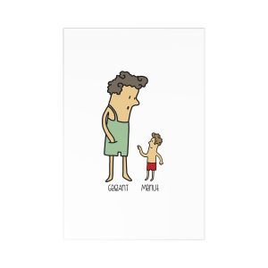 Postales (7 uds.) - Camiseta «Rondalla: gegant i menut»