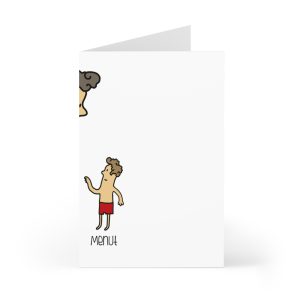 Tarjetas de felicitacion (7 uds.) - Camiseta «Rondalla: gegant i menut»