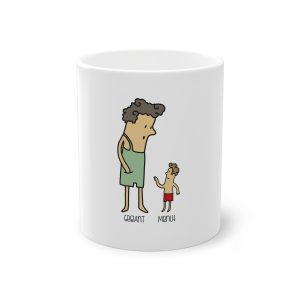 Taza estandar 325 ml - Blanco - Camiseta «Rondalla: gegant i menut»