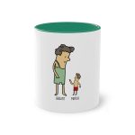 Taza bicolor - Verde oscuro - Camiseta «Rondalla: gegant i menut»