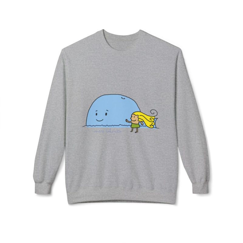 Sudadera Softstyle cuello redondo - Gris deportivo - Camiseta «mare baleneta»