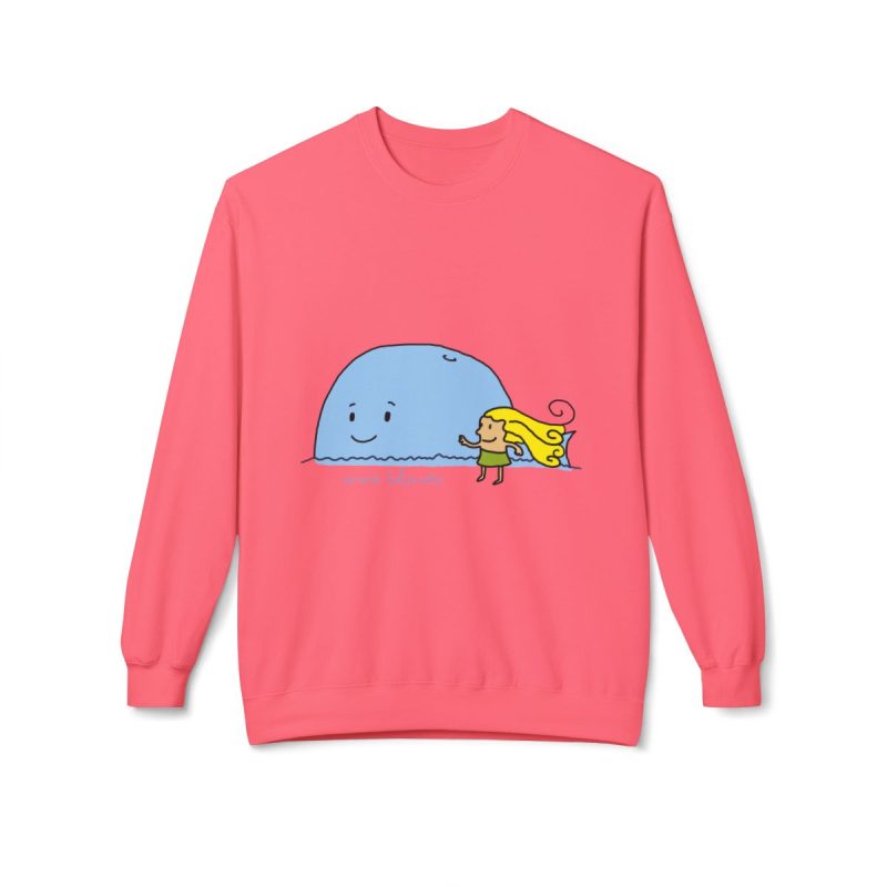 Sudadera Softstyle cuello redondo - Rosa limonada - Camiseta «mare baleneta»