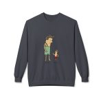 Sudadera Softstyle cuello redondo - Gris jaspeado oscuro - Camiseta «Rondalla: gegant i menut»