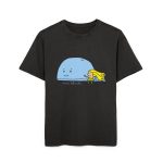 Camiseta oversize lavado acido - Negro - Camiseta «mare baleneta»