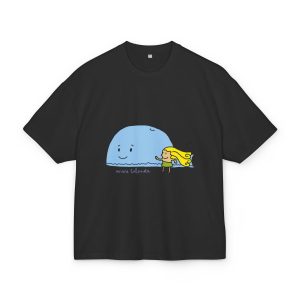Camiseta box ultra gruesa - Negro - Camiseta «mare baleneta»