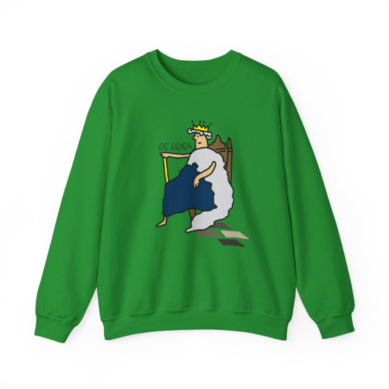 Sudadera cuello redondo - Verde irlandes - Camiseta «Es reiet»