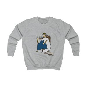 Sudadera infantil - Gris jaspeado claro - Camiseta «Es reiet»