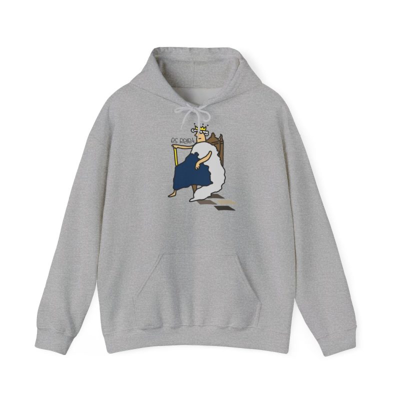 Sudadera con capucha - Gris deportivo - Camiseta «Es reiet» Sudadera con capucha - Gris deportivo - Camiseta «Es reiet»