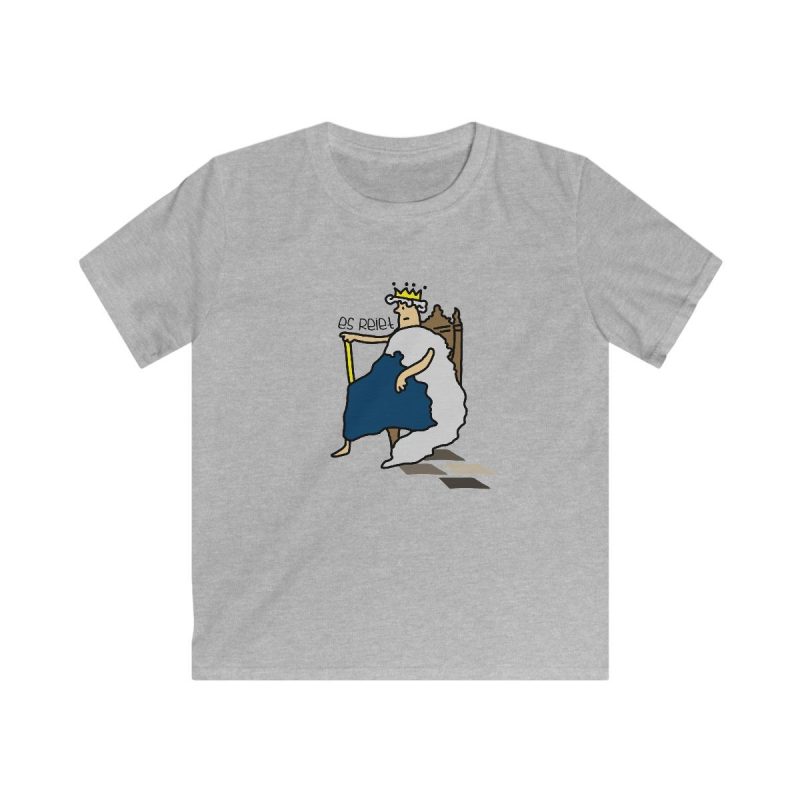 Camiseta infantil Softstyle - Gris deportivo - Camiseta «Es reiet»