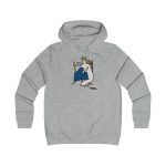 Sudadera universitaria mujer - Gris jaspeado claro - Camiseta «Es reiet»