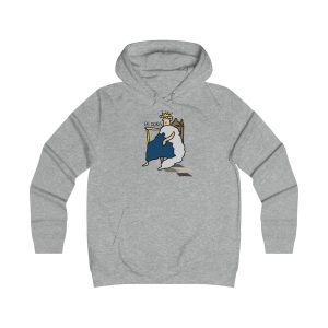 Sudadera universitaria mujer - Gris jaspeado claro - Camiseta «Es reiet»