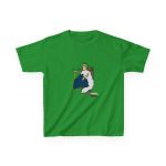 Camiseta infantil algodon grueso - Verde irlandes - Camiseta «Es reiet»
