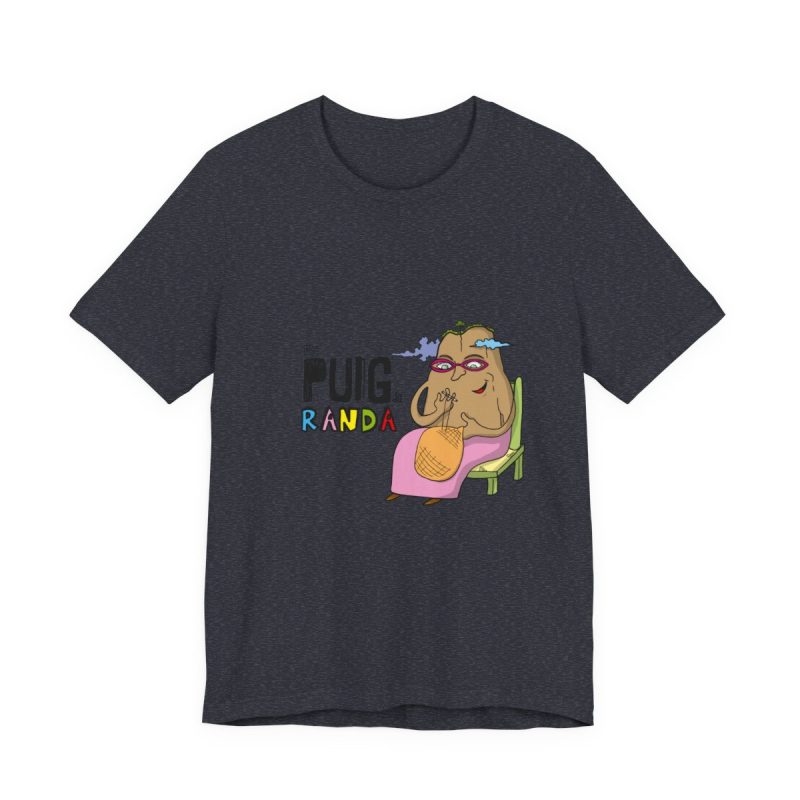 Camiseta jersey manga corta - Azul marino jaspeado - Camiseta Es Puig de Randa