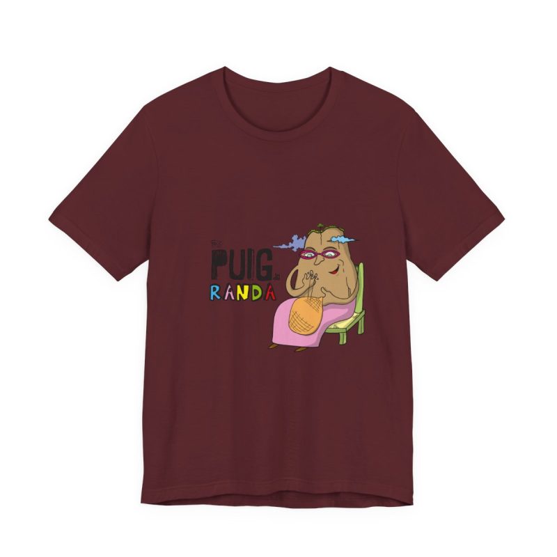 Camiseta jersey manga corta - Granate - Camiseta Es Puig de Randa
