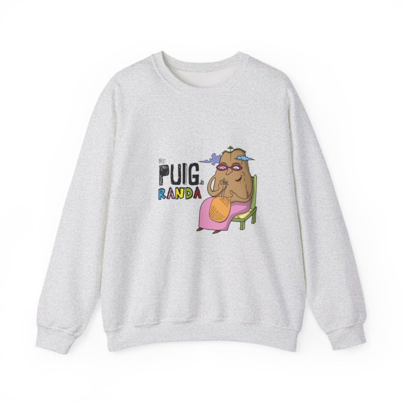 Sudadera cuello redondo - Gris ceniza - Camiseta Es Puig de Randa Sudadera cuello redondo - Gris ceniza - Camiseta Es Puig de Randa