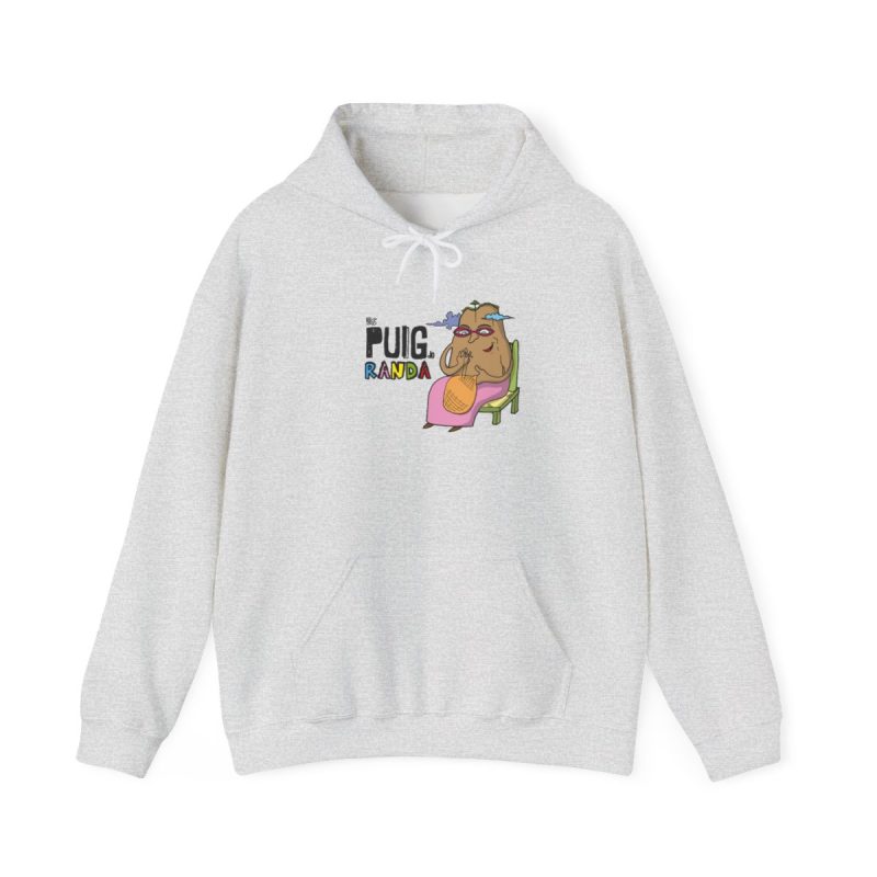 Sudadera con capucha - Gris ceniza - Camiseta Es Puig de Randa Sudadera con capucha - Gris ceniza - Camiseta Es Puig de Randa