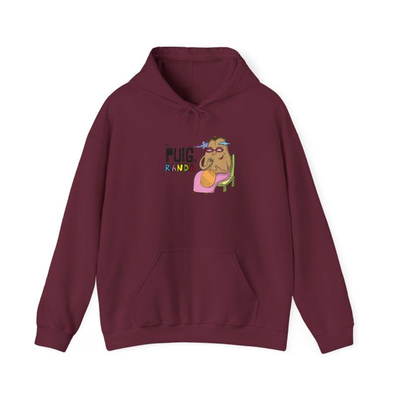 Sudadera con capucha - Granate - Camiseta Es Puig de Randa