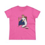 Camiseta mujer algodon medio - Rosa azalea - Camiseta «Es reiet»