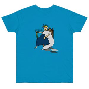 Camiseta punto liso - Azul atolon - Camiseta «Es reiet»