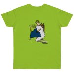 Camiseta punto liso - Verde orquidea - Camiseta «Es reiet»
