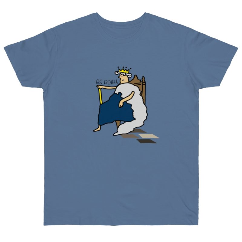 Camiseta punto liso - Azul vaquero - Camiseta «Es reiet»