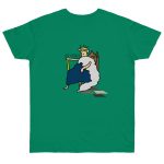 Camiseta punto liso - Verde Kelly - Camiseta «Es reiet»