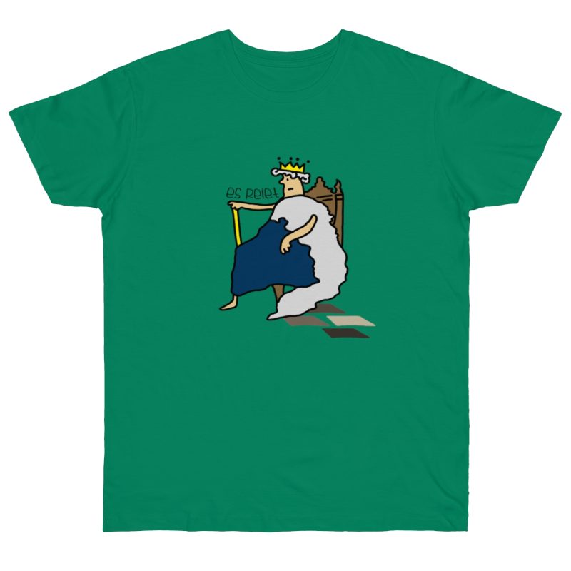Camiseta punto liso - Verde Kelly - Camiseta «Es reiet»