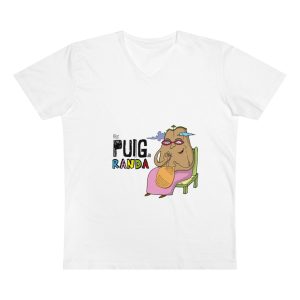 Camiseta hombre cuello de pico Presenter - Blanco - Camiseta Es Puig de Randa