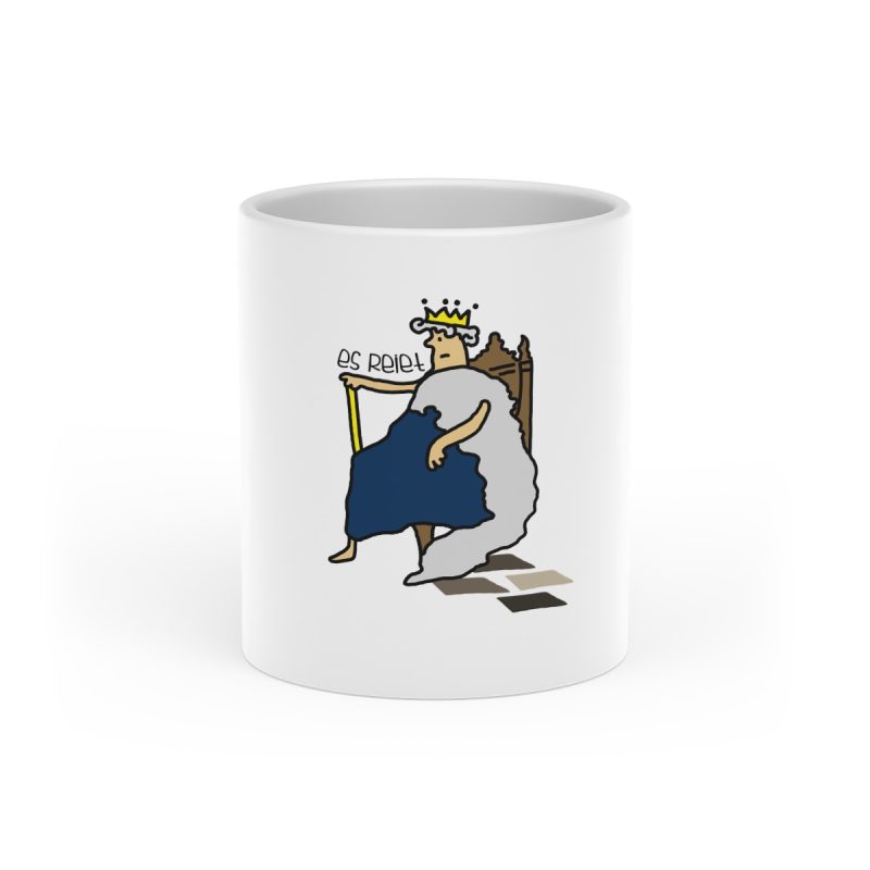 Taza con asa de corazon - Blanco - Camiseta «Es reiet» Taza con asa de corazon - Blanco - Camiseta «Es reiet»