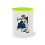 Taza bicolor - Verde claro - Camiseta «Es reiet»