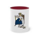 Taza bicolor - Granate - Camiseta «Es reiet»