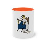 Taza bicolor - Naranja - Camiseta «Es reiet»