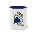 Taza bicolor - Azul oscuro - Camiseta «Es reiet»