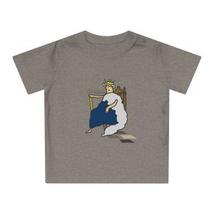 Camiseta de bebe - Gris jaspeado melange - Camiseta «Es reiet»