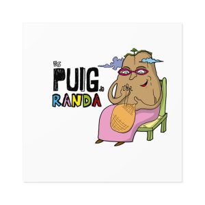 Pegatinas laminadas cuadradas - Camiseta Es Puig de Randa