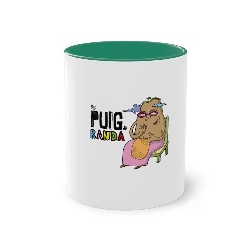 Taza bicolor - Verde oscuro - Camiseta Es Puig de Randa