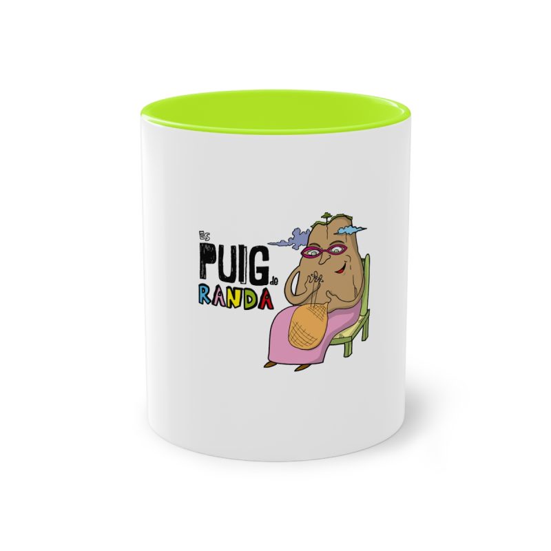 Taza bicolor - Verde claro - Camiseta Es Puig de Randa