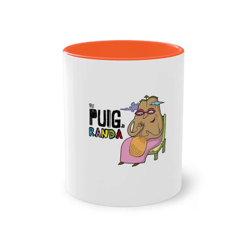 Taza bicolor - Naranja - Camiseta Es Puig de Randa