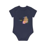 Body bebe manga corta organico - Azul marino nautico - Camiseta Es Puig de Randa Body bebe manga corta organico - Azul marino nautico - Camiseta Es Puig de Randa