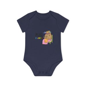 Body bebe manga corta organico - Azul marino nautico - Camiseta Es Puig de Randa