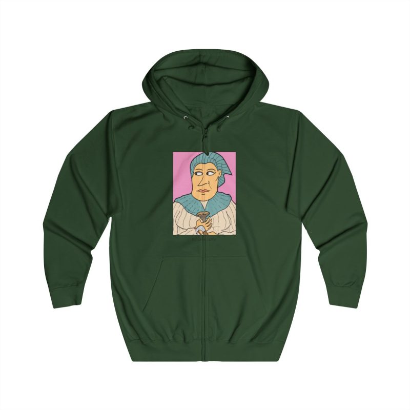 Sudadera con capucha y cremallera - Verde botella - Esclata-sang Sudadera con capucha y cremallera - Verde botella - Esclata-sang