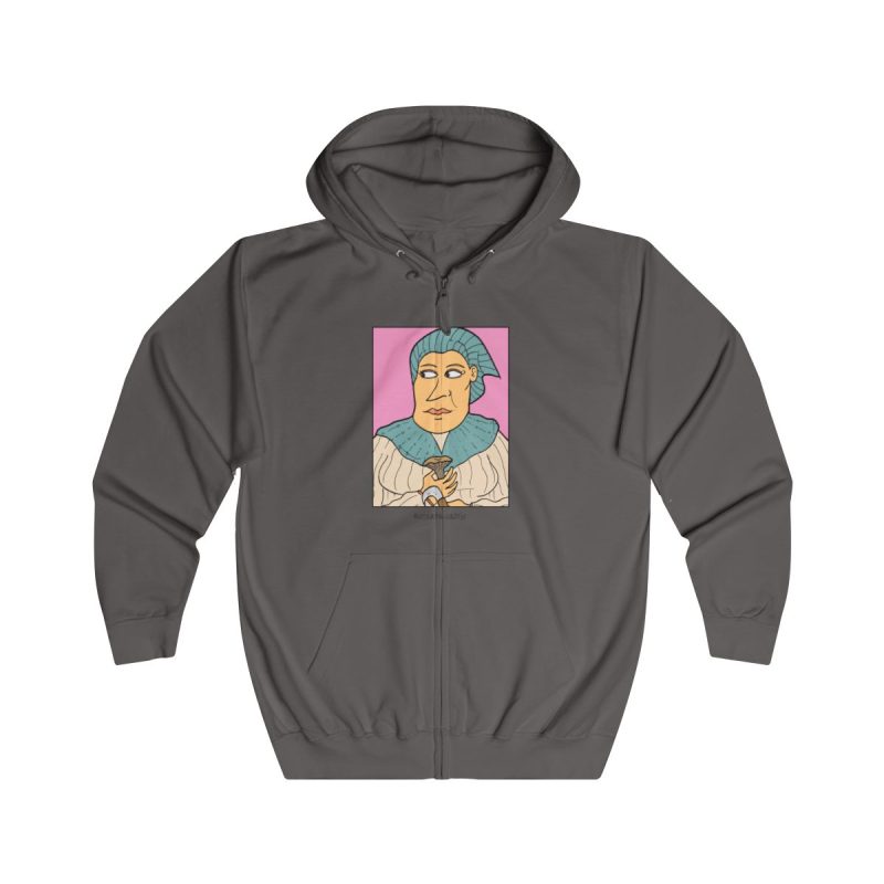 Sudadera con capucha y cremallera - Gris acero - Esclata-sang