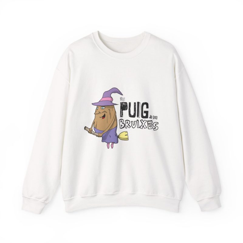 Sudadera cuello redondo - Blanco - Camiseta Puig de ses Bruixes